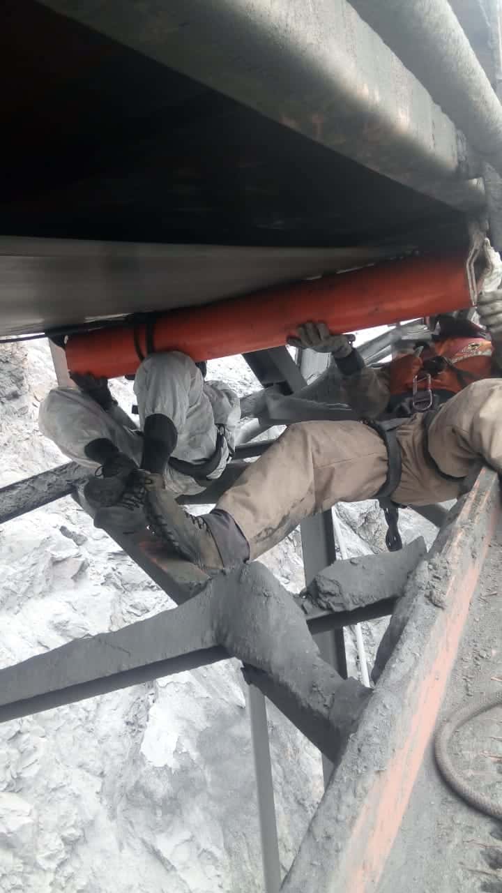 Cambio de polines con técnicas verticales