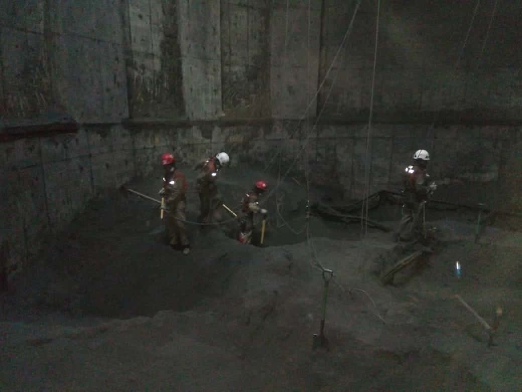 Descolapso interior de silo
